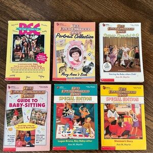 The Babysitters Club Books set of 6 Ann M. Martin VGUC YA Fiction